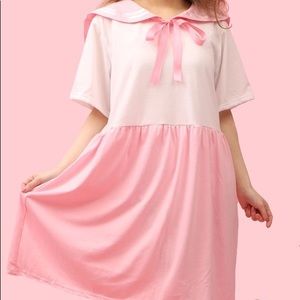 WC Wego japan Lolita shubuya109 pink sailor dress